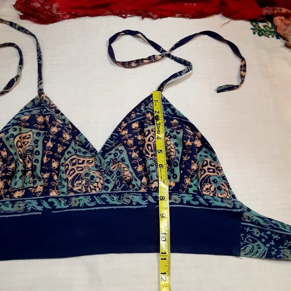 Gypsy Rose Festival Boho Hippie Halter Top - Picture 14 of 16